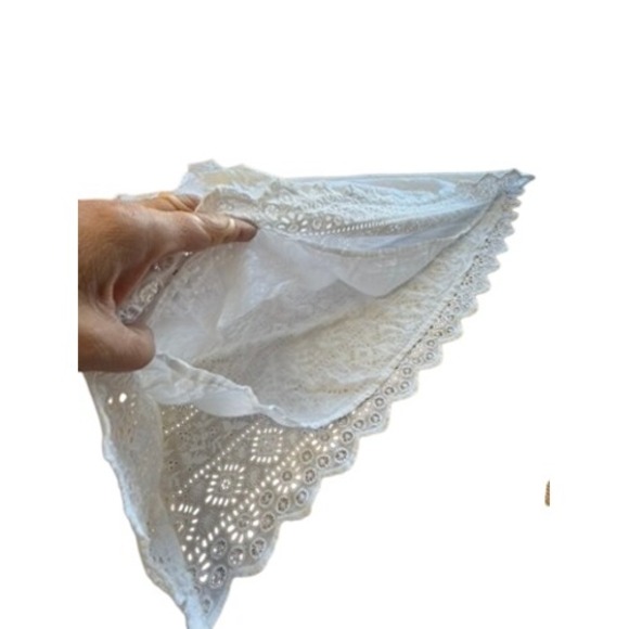 Roller Rabbit Womens White Eyelet Lace Sleeveless Smocked Waist Dress Size M - Picture 9 of 12